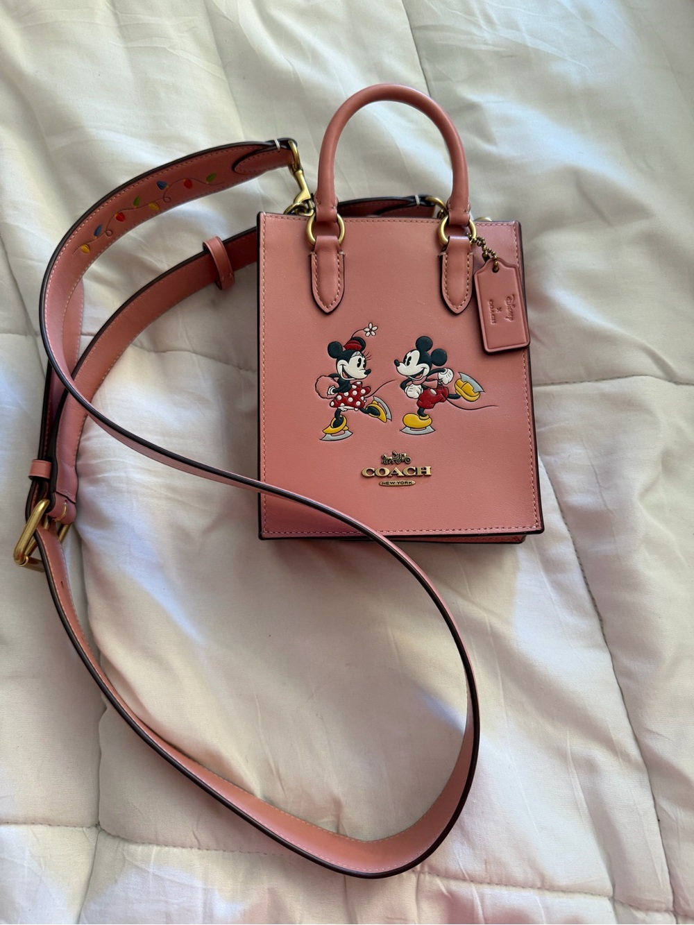 Coach Pink Minnie & Mickey Mini Tote winter - Picture 2 of 5